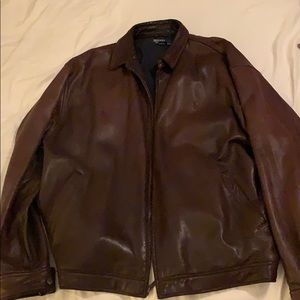 Ralph Lauren Men’s Brown Leather Jacket Polo